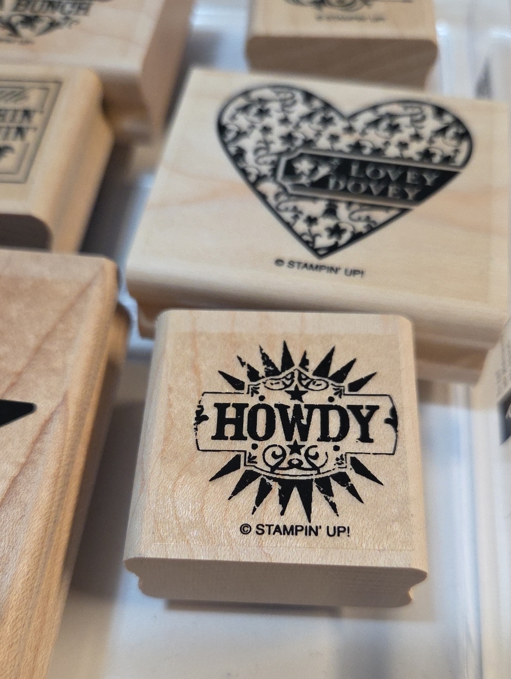 A Little Somethin' Wooden Stampin Up Stamp Set